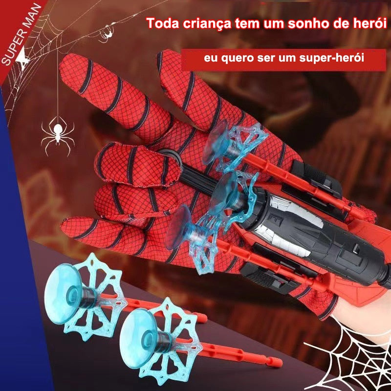 LUVA SOLTA TEIA DO HOMEM ARANHA + Alvo de Brinde (PROMOÇÃO EXCLUSIVA)